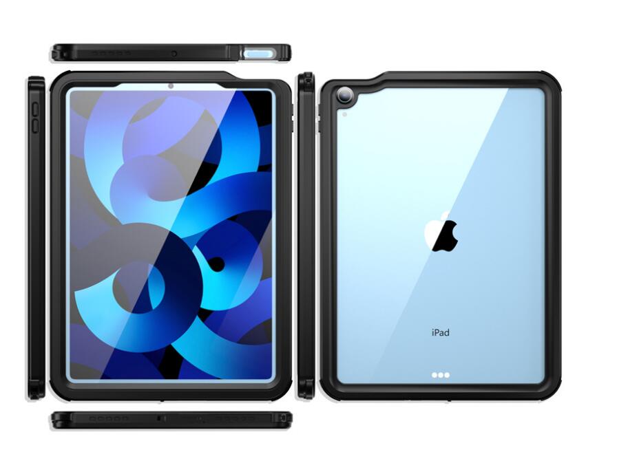 Apple iPad Air 5 Case Waterproof IP68 Underwater 2M with Kickstand Shoulder Strap