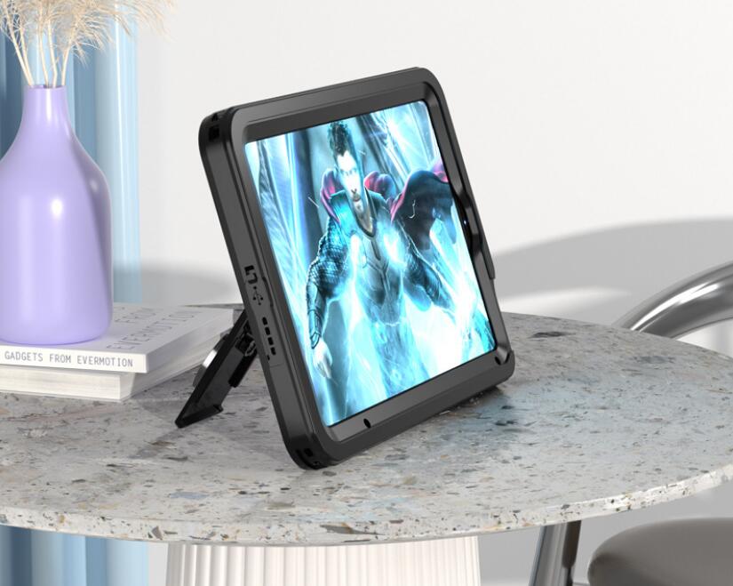Apple iPad Mini 6 Case Waterproof IP68 Underwater 2M with Kickstand Shoulder Strap