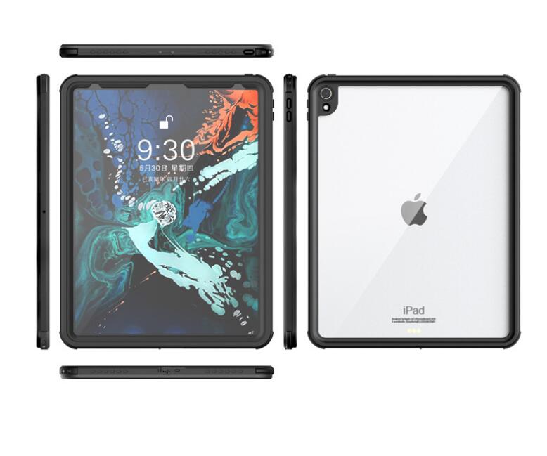Apple iPad Pro 12.9 (2018) Case Waterproof IP68 Underwater 2M with Kickstand Shoulder Strap