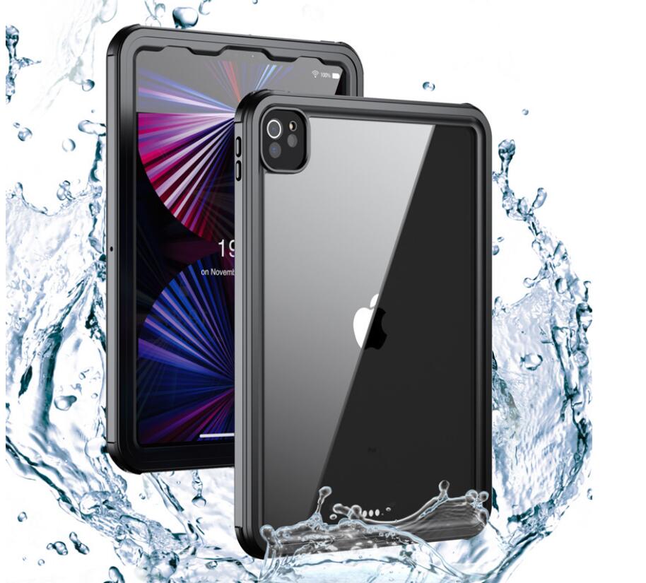 Apple iPad Pro 12.9 (2022) Case Waterproof IP68 Underwater 2M with Kickstand Shoulder Strap