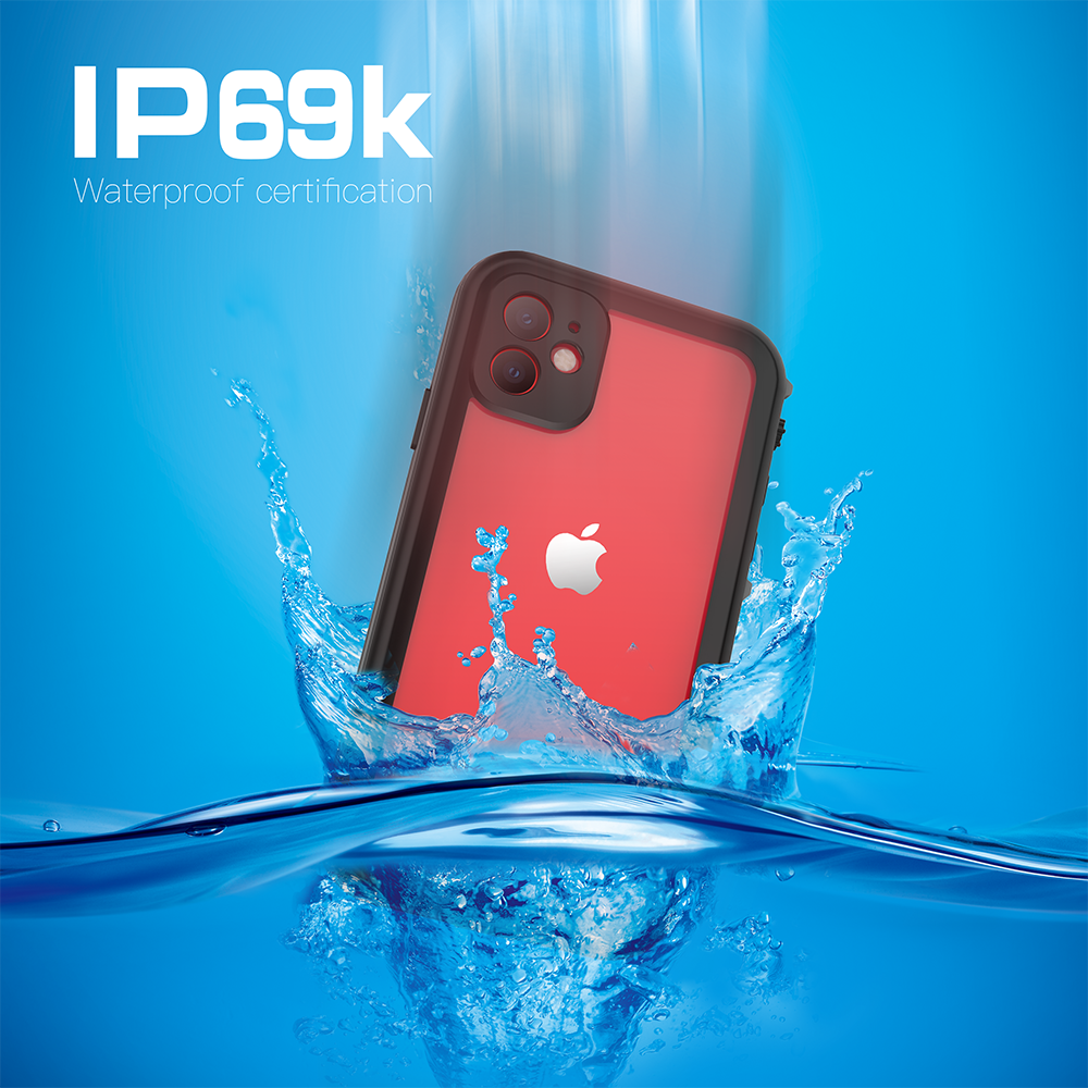 Apple iPhone 11 Pro Max Case Waterproof Submerged Underwater 6.6ft Clear Full Body Protective