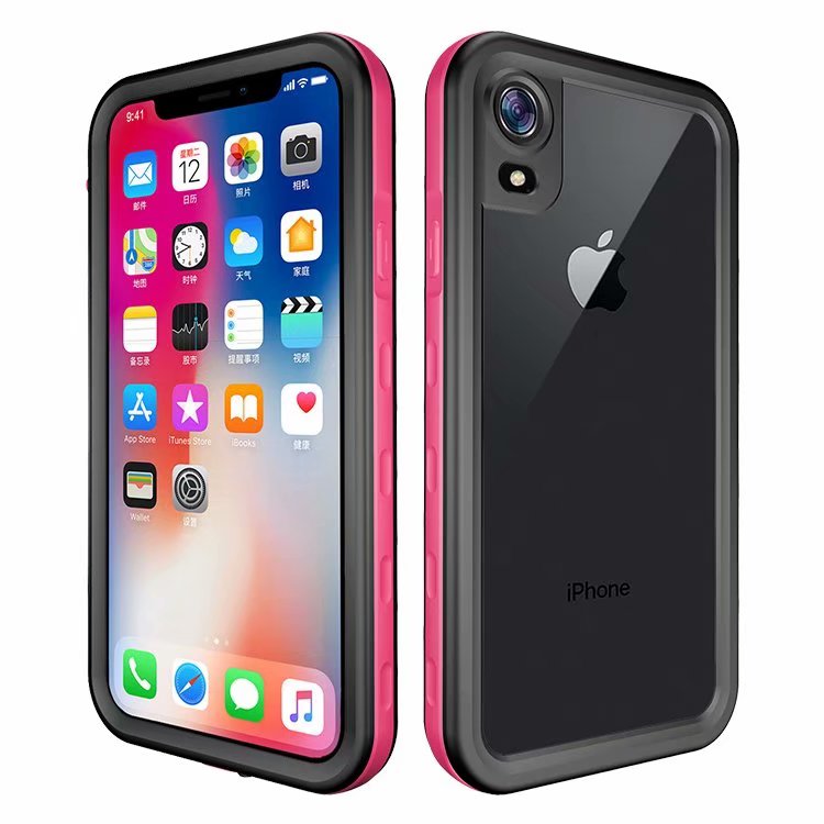 Apple iPhone XR Case Waterproof Armor Burst Underwater 6.6ft Clear Back