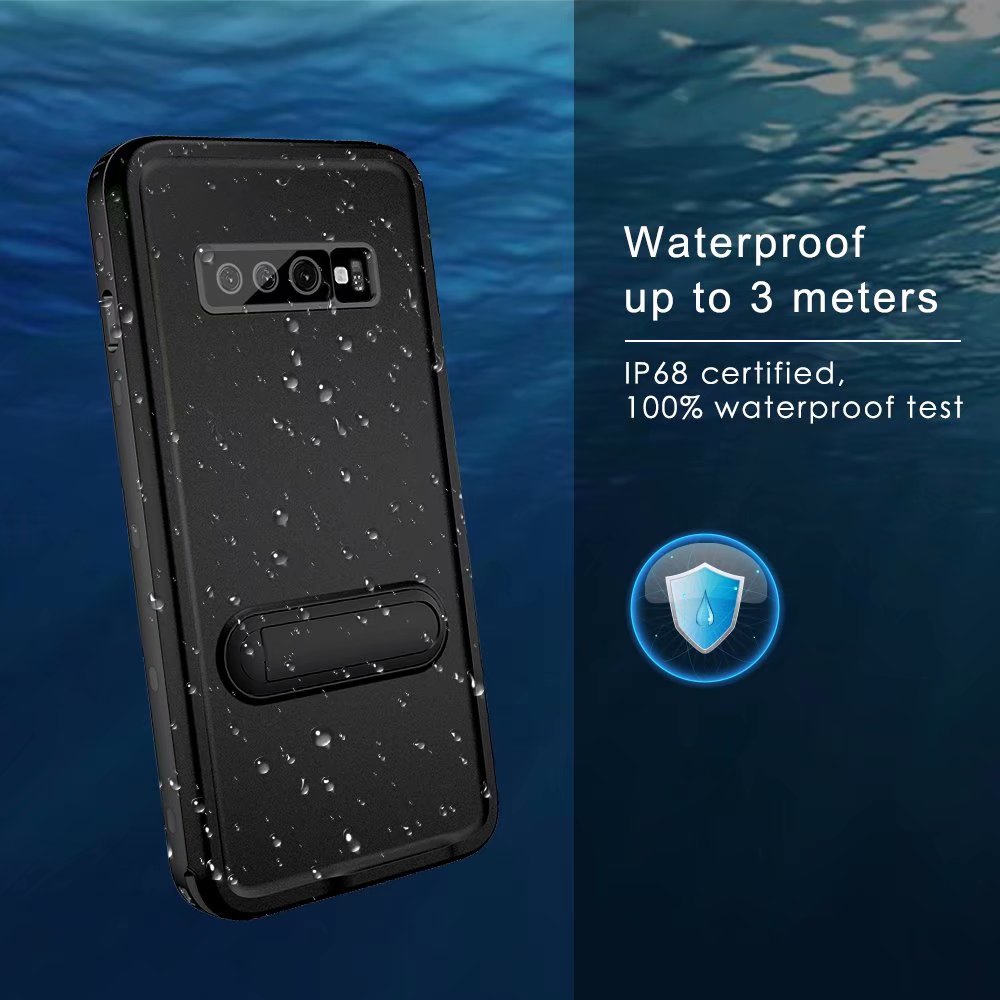 Samsung Galaxy S10 Case Waterproof IP68 Stable Stand Support Magsafe Charging