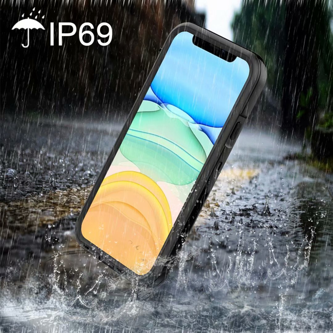 Apple iPhone 11 Case Waterproof Armor Burst Underwater 6.6ft Clear Back