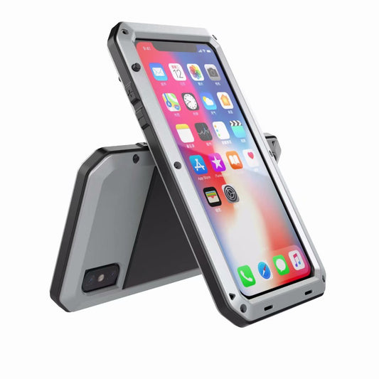 Apple iPhone X Xs Cover Armor 360 Full Heavy Duty Protection IP54 Waterproof Metal PC