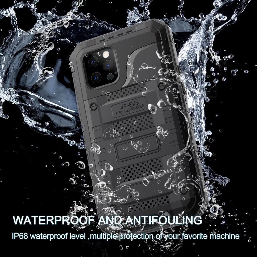 Apple iPhone 12 Pro Cover Waterproof Heavy Duty Full Protection Metal IP68 Certification
