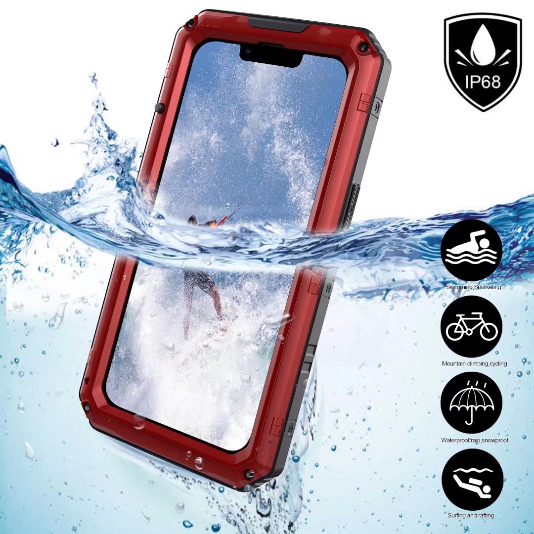 Apple iPhone 13 Cover Waterproof Heavy Duty Full Protection Metal IP68 Certification