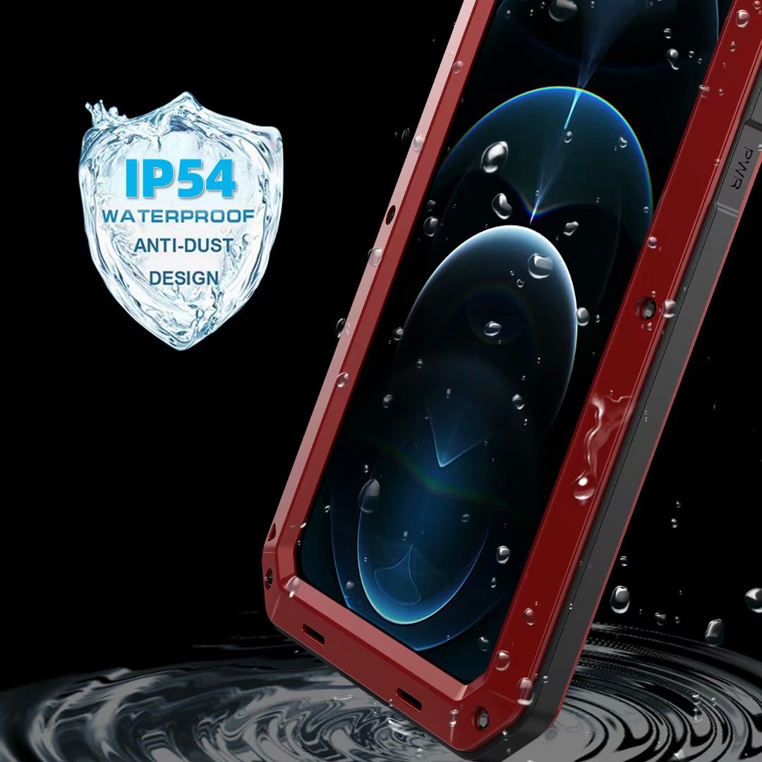Apple iPhone 13 Pro Max Cover Armor 360 Full Heavy Duty Protection IP54 Waterproof Metal PC