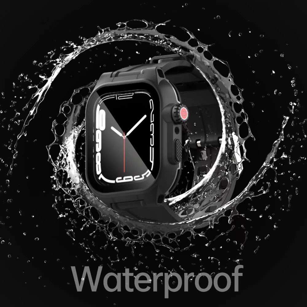 Apple Watch Series 8 Case Waterproof Strap Band IP68 Underwater 2 Meters Sport Business