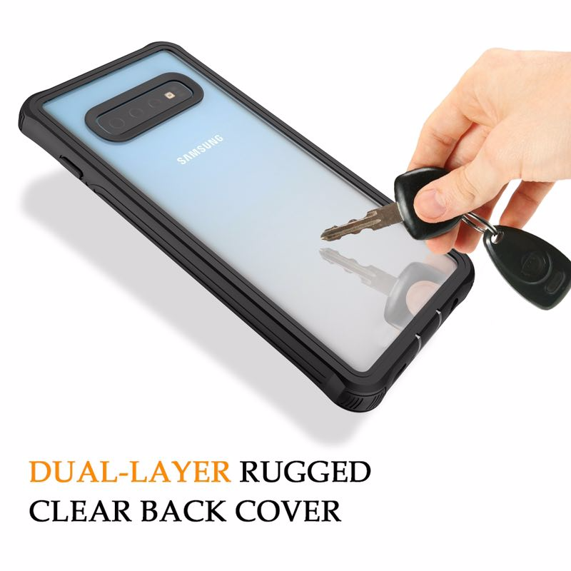 Samsung Galaxy S10+ Case Rugged 360 Degree Full Coversage Protection Defense Fall 2 Meters