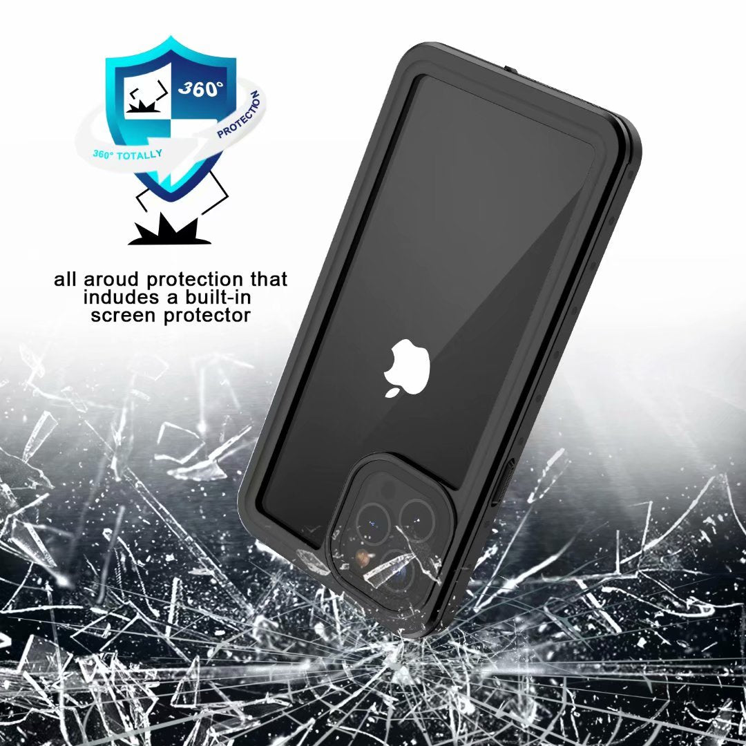 Apple iPhone 12 Pro Case Waterproof Submerged Underwater 6.6ft Clear Full Body Protective