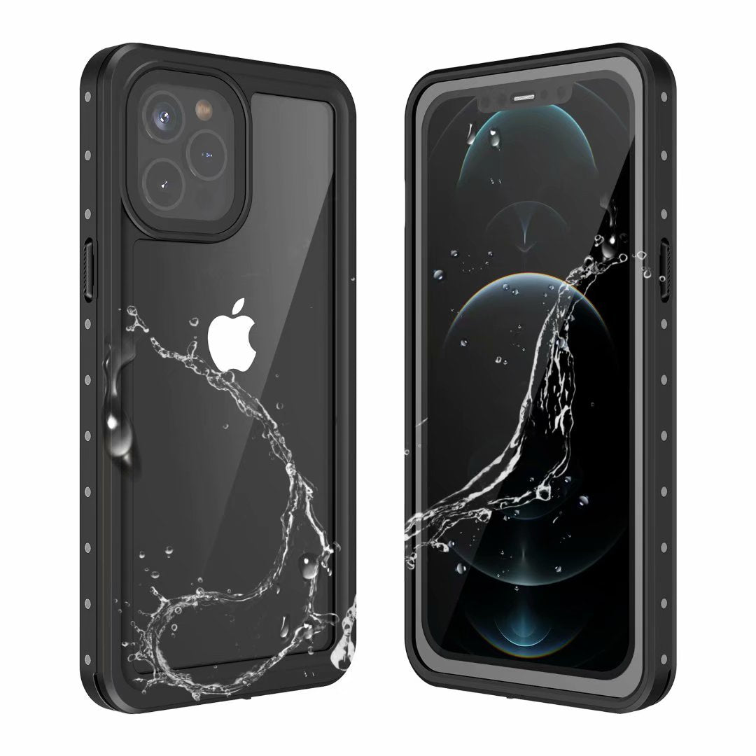 Apple iPhone 12 Pro Max Case Waterproof Submerged Underwater 6.6ft Clear Full Body Protective