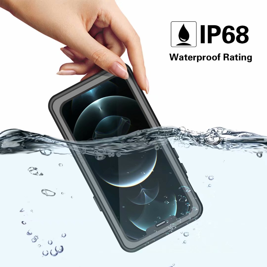 Apple iPhone 12 Pro Max Case Waterproof Submerged Underwater 6.6ft Clear Full Body Protective