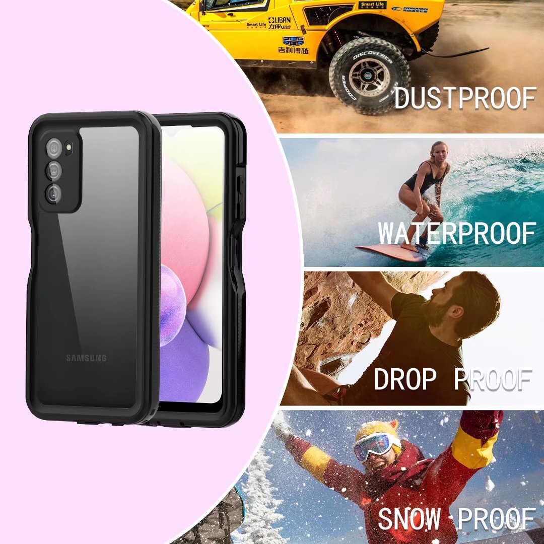 Samsung Galaxy A03s Case Waterproof IP68 Clear Full Protection Built-in Screen Protector